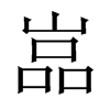 嵓字五行属什么-嵓字起名的寓意-嵓字意思