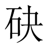 砄字五行属什么-砄字起名的寓意-砄字意思