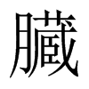 臓字五行属什么-臓字起名的寓意-臓字意思