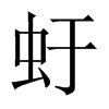 虶字五行属什么-虶字起名的寓意-虶字意思