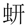 蚈字五行属什么-蚈字起名的寓意-蚈字意思