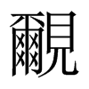 覼字五行属什么-覼字起名的寓意-覼字意思