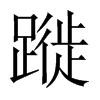 蹝字五行属什么-蹝字起名的寓意-蹝字意思
