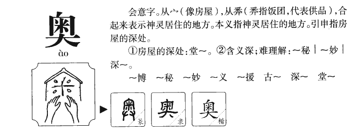 奥字五行属什么-奥字起名的寓意-奥字意思