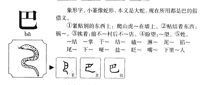 巴字五行属什么-巴字起名的寓意-巴字意思