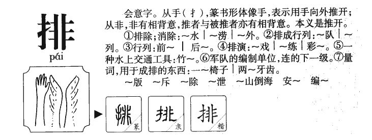 排字五行属什么-排字起名的寓意-排字意思