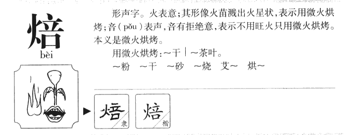 焙字五行属什么-焙字起名的寓意-焙字意思