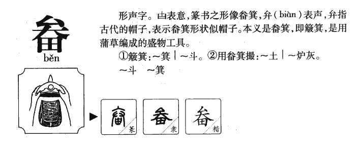 畚字五行属什么-畚字起名的寓意-畚字意思