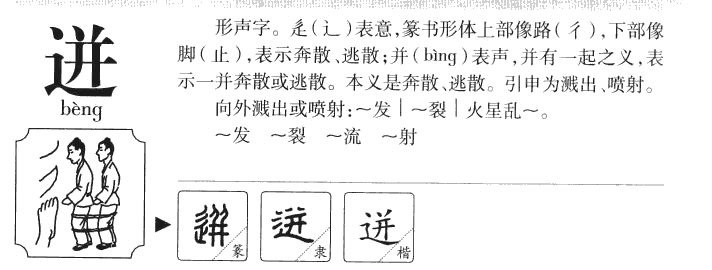迸字五行属什么-迸字起名的寓意-迸字意思
