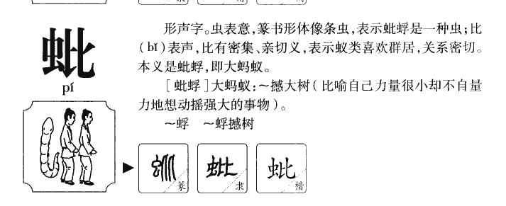 蚍字五行属什么-蚍字起名的寓意-蚍字意思