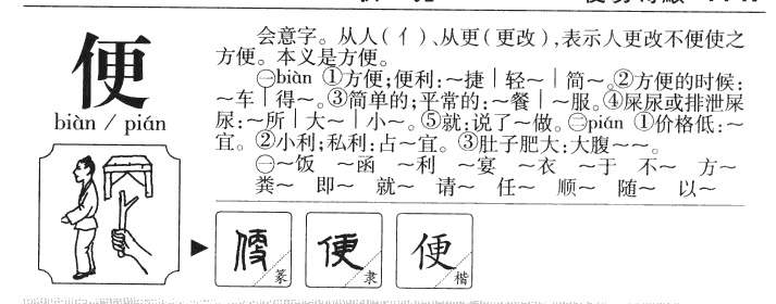 便字五行属什么-便字起名的寓意-便字意思