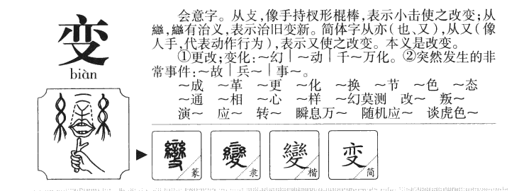 变字五行属什么-变字起名的寓意-变字意思