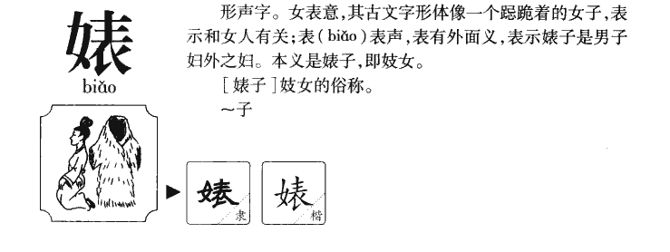 婊字五行属什么-婊字起名的寓意-婊字意思