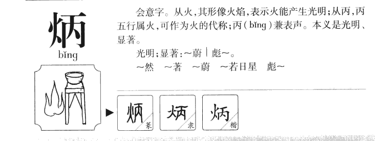 炳字五行属什么-炳字起名的寓意-炳字意思