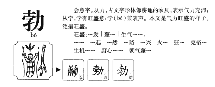 勃字五行属什么-勃字起名的寓意-勃字意思