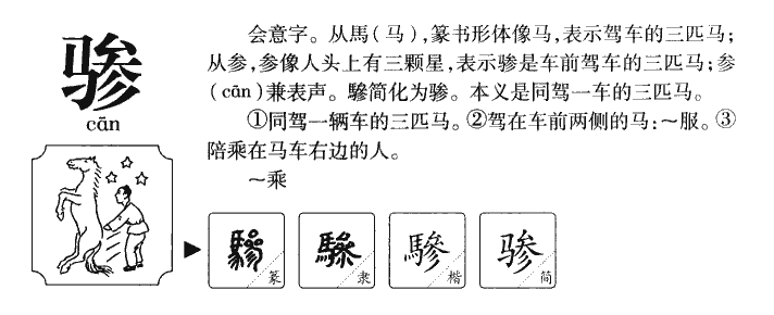 骖字五行属什么-骖字起名的寓意-骖字意思