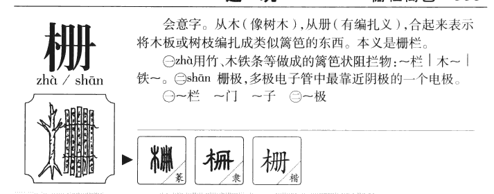 栅字五行属什么-栅字起名的寓意-栅字意思