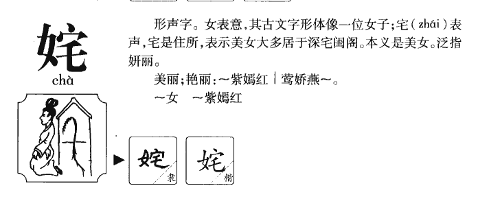姹字五行属什么-姹字起名的寓意-姹字意思