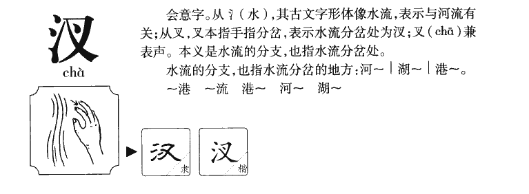 汊字五行属什么-汊字起名的寓意-汊字意思
