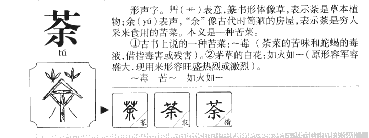 荼字五行属什么-荼字起名的寓意-荼字意思