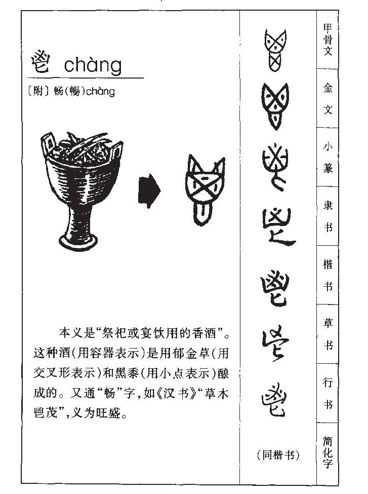 鬯字五行属什么-鬯字起名的寓意-鬯字意思