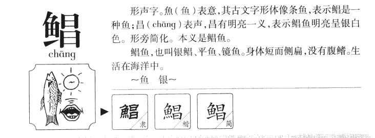 鲳字五行属什么-鲳字起名的寓意-鲳字意思