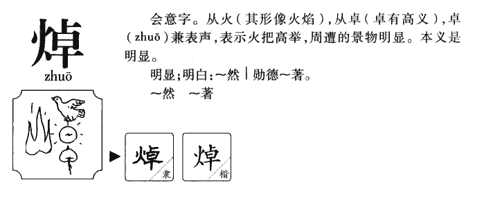 焯字五行属什么-焯字起名的寓意-焯字意思