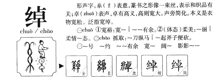 绰字五行属什么-绰字起名的寓意-绰字意思
