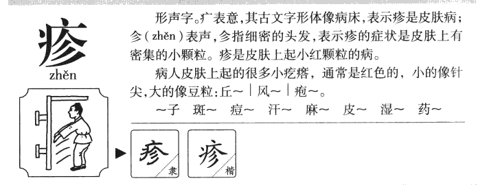 疹字五行属什么-疹字起名的寓意-疹字意思