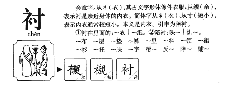 衬字五行属什么-衬字起名的寓意-衬字意思