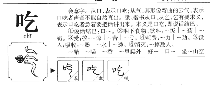 吃字五行属什么-吃字起名的寓意-吃字意思