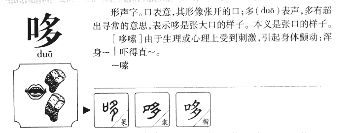 哆字五行属什么-哆字起名的寓意-哆字意思