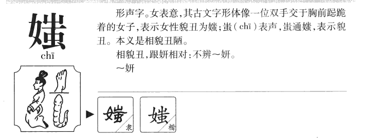 媸字五行属什么-媸字起名的寓意-媸字意思