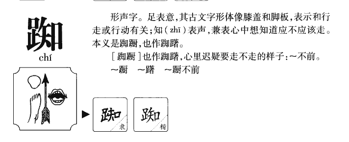 踟字五行属什么-踟字起名的寓意-踟字意思