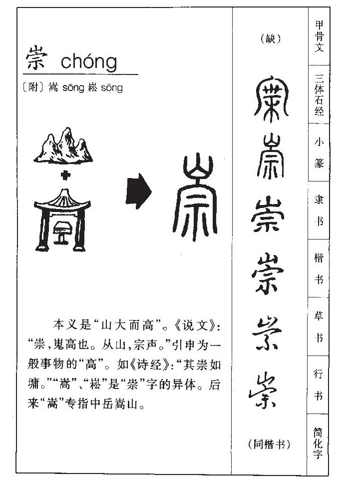崇字五行属什么-崇字起名的寓意-崇字意思