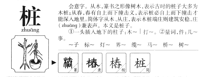 桩字五行属什么-桩字起名的寓意-桩字意思