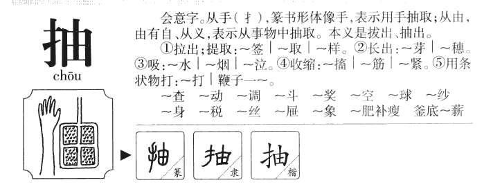 抽字五行属什么-抽字起名的寓意-抽字意思