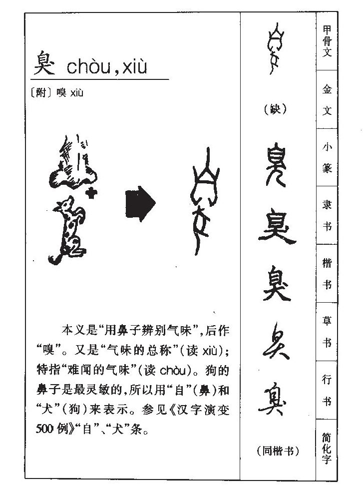 臭字五行属什么-臭字起名的寓意-臭字意思