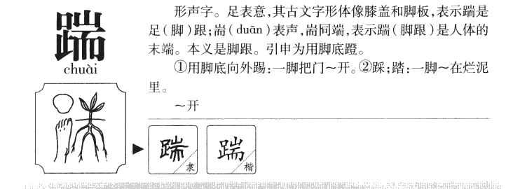 踹字五行属什么-踹字起名的寓意-踹字意思