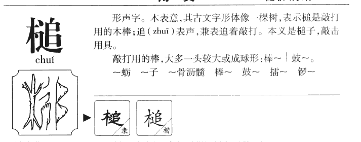 槌字五行属什么-槌字起名的寓意-槌字意思