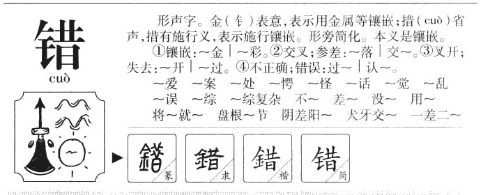 错字五行属什么-错字起名的寓意-错字意思