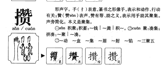攒字五行属什么-攒字起名的寓意-攒字意思