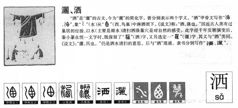 洒字五行属什么-洒字起名的寓意-洒字意思
