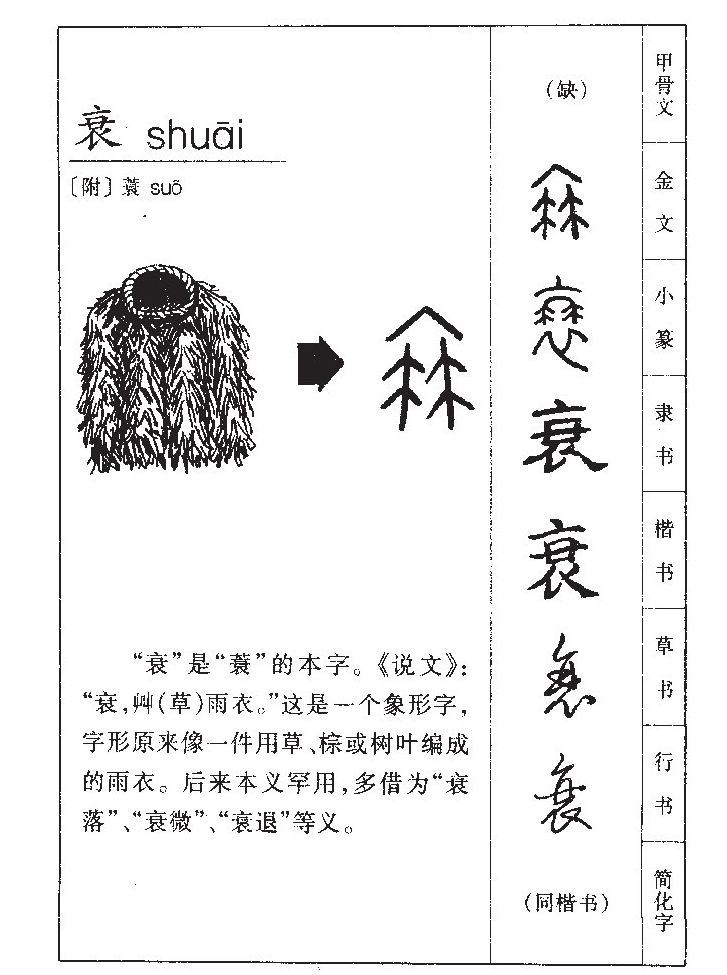 衰字五行属什么-衰字起名的寓意-衰字意思