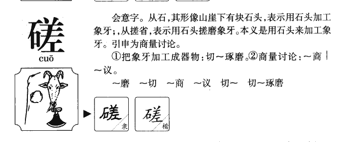 磋字五行属什么-磋字起名的寓意-磋字意思