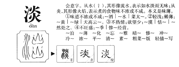 淡字五行属什么-淡字起名的寓意-淡字意思