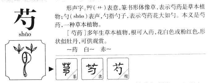 芍字五行属什么-芍字起名的寓意-芍字意思