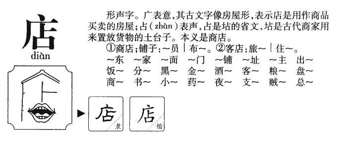 店字五行属什么-店字起名的寓意-店字意思