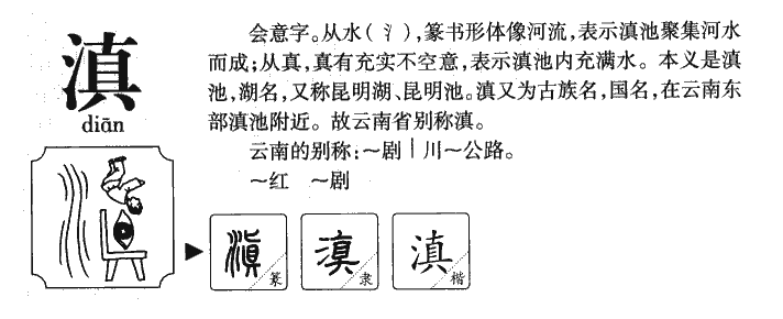 滇字五行属什么-滇字起名的寓意-滇字意思