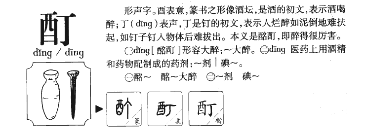 酊字五行属什么-酊字起名的寓意-酊字意思